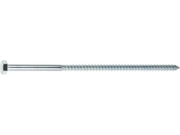 Шуруп 12х200 мм шестигр. головка, цинк, DIN 571 STARFIX