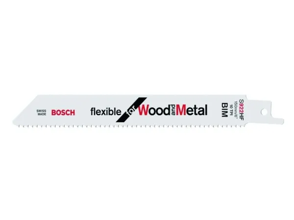 Пилка сабельная по дереву с гвоздями S922HF (5 шт.) BOSCH