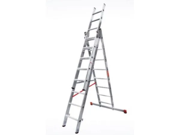 Лестница алюм. 3-х секц. 211/484/224 см 3х8 ступ. 14,3кг NV3230 Новая Высота