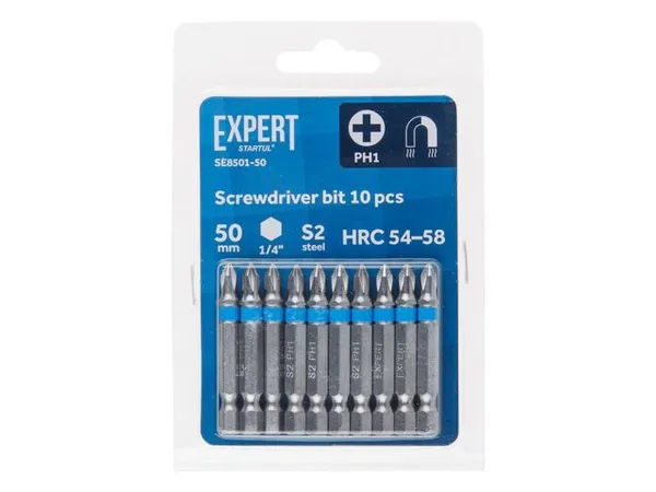 Насадка крестообразная PH1 50мм 10шт EXPERT STARTUL (SE8501-50)