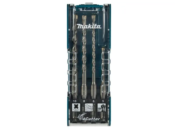 Набор буров SDS-Plus 4Cutter MAKITA 4 шт (5,6,8,10 мм)