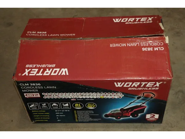 Газонокосилка аккумуляторная WORTEX CLM 3836 ALL1 XLT SOLO БЕСЩЁТ.ДВИГ., 18В+18В, шир.370 мм уцене