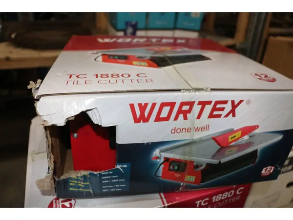 Плиткорез электрический WORTEX TC 1880 C в кор. 600 Вт, 180 мм, 2800 об. мин., глубина до 34 мм уц