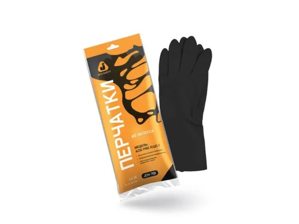 Перчатки КЩС тип 1 р-р 8(M) К80 Щ40 (инд. уп.) JETA SAFETY