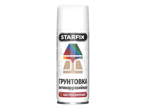 Грунтовка антикоррозийная белый STARFIX 520мл (9003)
