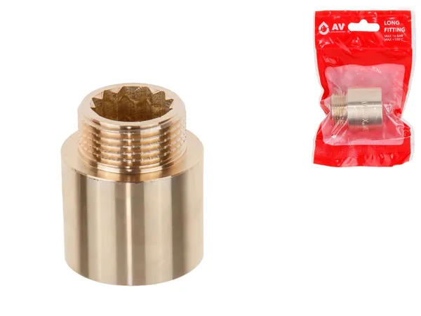 Удлинитель 3/4" вн.-нар. х 25 мм, AV Engineering (инд. упак.)