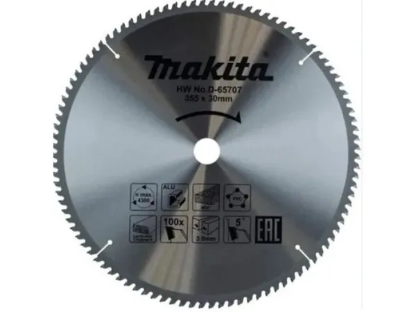 Диск пильный 355х30 мм 100 зуб. по алюминию MAKITA
