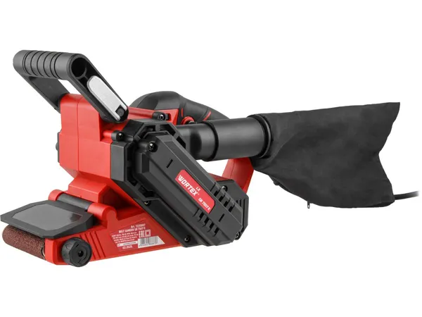 Ленточная шлифмашина WORTEX LX SB 7507 E в кор. 750 Вт, лента 76х457 мм, откидной носик.