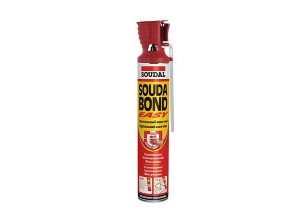 Клей-пена полиуретановая "Soudal" Soudabond Easy с аппликатором Genius Gun 750 мл