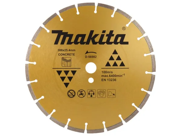 Алмазный круг 300х20/25.4 мм по бетону сегмент. MAKITA