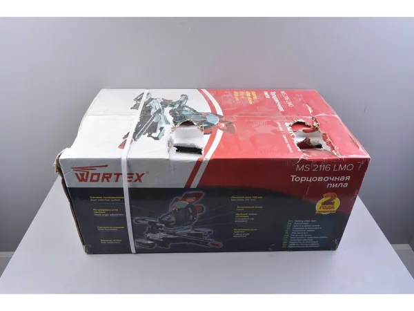 Торцовочная пила WORTEX MS 2116 LMO в кор. 1700 Вт, 210 мм, глуб. до 65 мм, шир. до 340 мм, лазер,