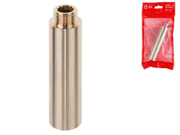 Удлинитель 1/2" вн.-нар. х 100 мм, AV Engineering (инд. упак.)