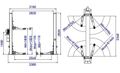 Двухстоечный электрогидравлический подъемник TS-4M (г/п 4 т)