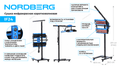 Сушка инфракрасная коротковолновая NORDBERG IF24 (220 В, 2 элемента)
