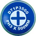 D71P3500 Отвертка стержневая крестовая ANTI-SLIP GRIP, PH3x500 мм