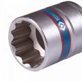 Головка для шуруповерта двенадцатигранная KING TONY 76B8**M, 1/4", 8-24 мм, L = 80 мм