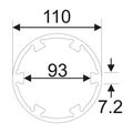 Головка ступичная для оси передней JTC-5268 (6Т, d=110 мм, L=80 мм, MAN TGA, V9-82L-01)