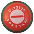 D71S538 Отвертка стержневая шлицевая ANTI-SLIP GRIP, SL5.5х38 мм