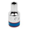 Головка торцевая стандартная двенадцатигранная 1/4", 4 мм KING TONY 233004M