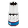 Головка торцевая стандартная двенадцатигранная 1/4", 6 мм KING TONY 233006M