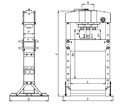 Пресс гидравлический Chicago Pneumatic CP86150