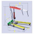 GARWIN PRO GE-SK02 Кран гаражный, складной, 2т