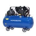 Компрессор поршневой NORDBERG NCT370/1400 с ременной передачей 380 В, ресивер 370 л, 1400 л/мин