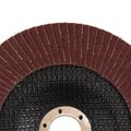 Круг шлифовальный лепестковый ROSSVIK 29_150х22_120 (150x22 мм, 120 Grit., тип 29, Zr, 80 м/с, 10200 об/мин)
