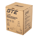 Домкрат гидравлический бутылочный с двумя штоками GTE-TH80602, 6т (h min-170 мм, h max-410 мм, ход штока-185 мм, ход винта-55 мм)