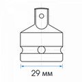 Переходник ударный KING TONY 4863P, 1/2">3/8", с шариковым фиксатором