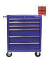Тележка инструментальная для автосервиса СТАНКОИМПОРТ BTD-270061CS blu (6 ящиков, синий цвет)