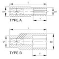 Licota N4016L Головка торцевая глубокая 6гр. 1/2" 16 мм