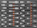 Набор насадок торцевых Ombra OMT42STE, 1/2" DR со вставками-битами