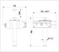 Телескопический пневмогидравлический ямный подъёмник GDT150