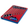 Набор накидных ключей и Torx L-образных МАСТАК 5-23118 (ложемент, 18 предметов)
