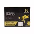 Пистолет аккумуляторный окрасочный Schtaer S638B-20 (DC 20V/2.0Ah, сопло 2.0)