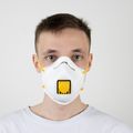 Полумаска Mircon JETA PRO JM-7612 противоаэрозольная с клапаном, класс защиты FFP1 /10шт/