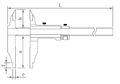 ASIMETO 302-32-0 Штангенциркуль нониусный тип 2; 0,02 мм, 0-800 мм