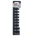 Набор головок торцевых ударных JTC-J409E (1/2", TORX, Е10-Е24, 9 предметов)