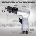 Пневматический молоток Technicom TC-AH150, 6,3 Бар, 113 л/мин, 4500 уд/мин