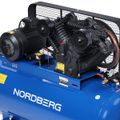 Компрессор поршневой NORDBERG NCT370/1400 с ременной передачей 380 В, ресивер 370 л, 1400 л/мин