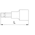 Licota H4T050A Головка торцевая с вставкой torx 1/2" T50 L=100 мм