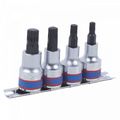 Набор торцевых насадок 1/2" SPLINE, М6-М12, L = 80 мм, 4 предмета KING TONY 4126PR