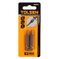 Набор вставок (бит) торцевых 1/4" Torx T15 50 мм 2 предмета TOLSEN TT20322