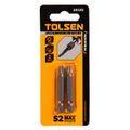 Набор вставок (бит) торцевых 1/4" Torx T30 50 мм 2 предмета TOLSEN TT20326