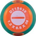 Отвертка стержневая шлицевая D71S638, ANTI-SLIP GRIP, SL6.5х38 мм