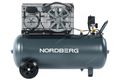 Компрессор поршневой с ременной передачей NORDBERG NCP100/360A (220В, ресив. 100л, 360л/мин)
