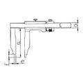 Штангенциркуль ASIMETO 311-80-2 нониусный тип 3; с удлиненными губками 0,05 мм, 0-2000 мм