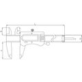 ASIMETO 307-58-3 Штангенциркуль цифровой 0,01 мм, 0-200 мм, ABS