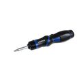 Licota ARD-12K04 Отвертка трещоточная с поворотной ручкой и сменными вставками 1/4", 9 пр.